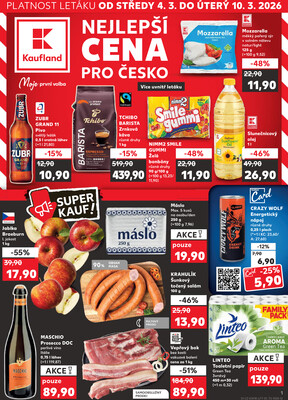 Leták Kaufland 4.3. - 10.3. - Kaufland Praha-Barrandov