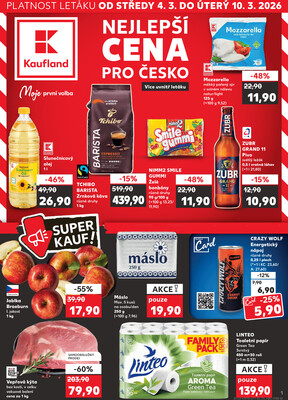 Leták Kaufland 4.3. - 10.3. - Kaufland - Hořovice - Pražská