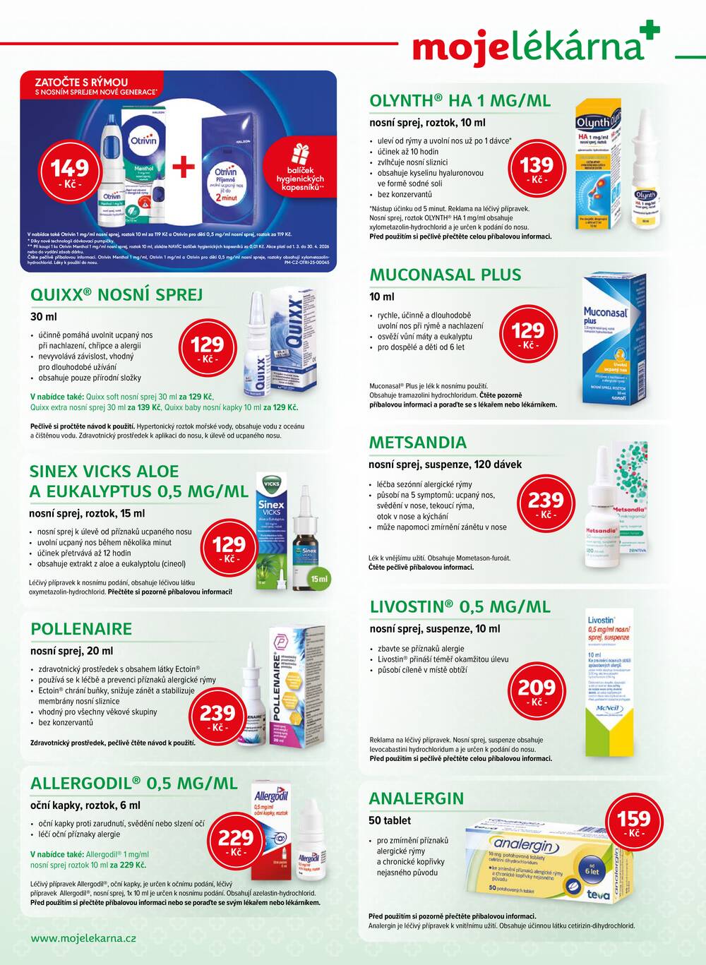 mojelekarna.cz od 14.3. do 30.4.2026