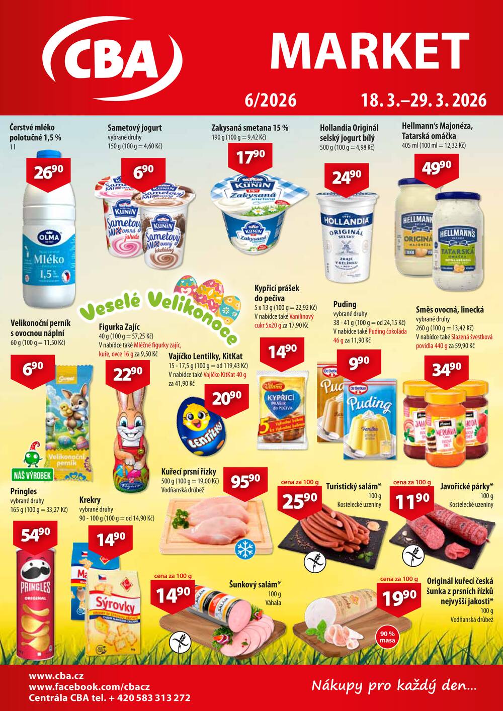 Leták CBA - CBA Market od 18.3. do 29.3.2026 - strana 1 Leták CBA - CBA Market od 18.3. do 29.3.2026 - strana 1