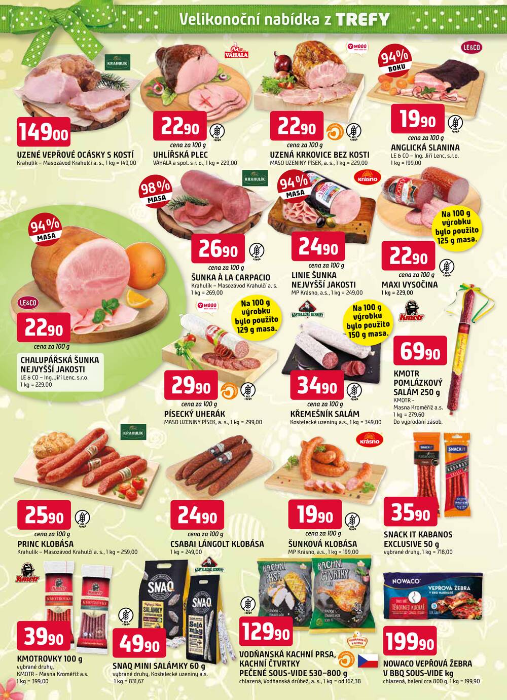 Leták Trefa - Trefa jarní speciál od 10.3. do 6.4.2026 - strana 2