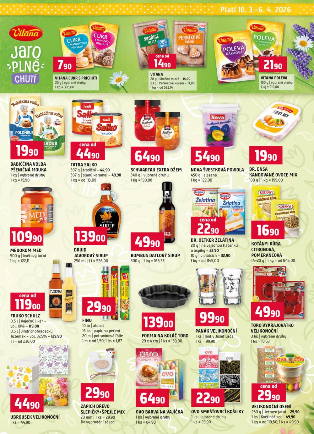 Terno České Budějovice, Třeboň, Trhové sviny, Bechyně, Týn nad Vltavou od 11.3. do 17.3.2026