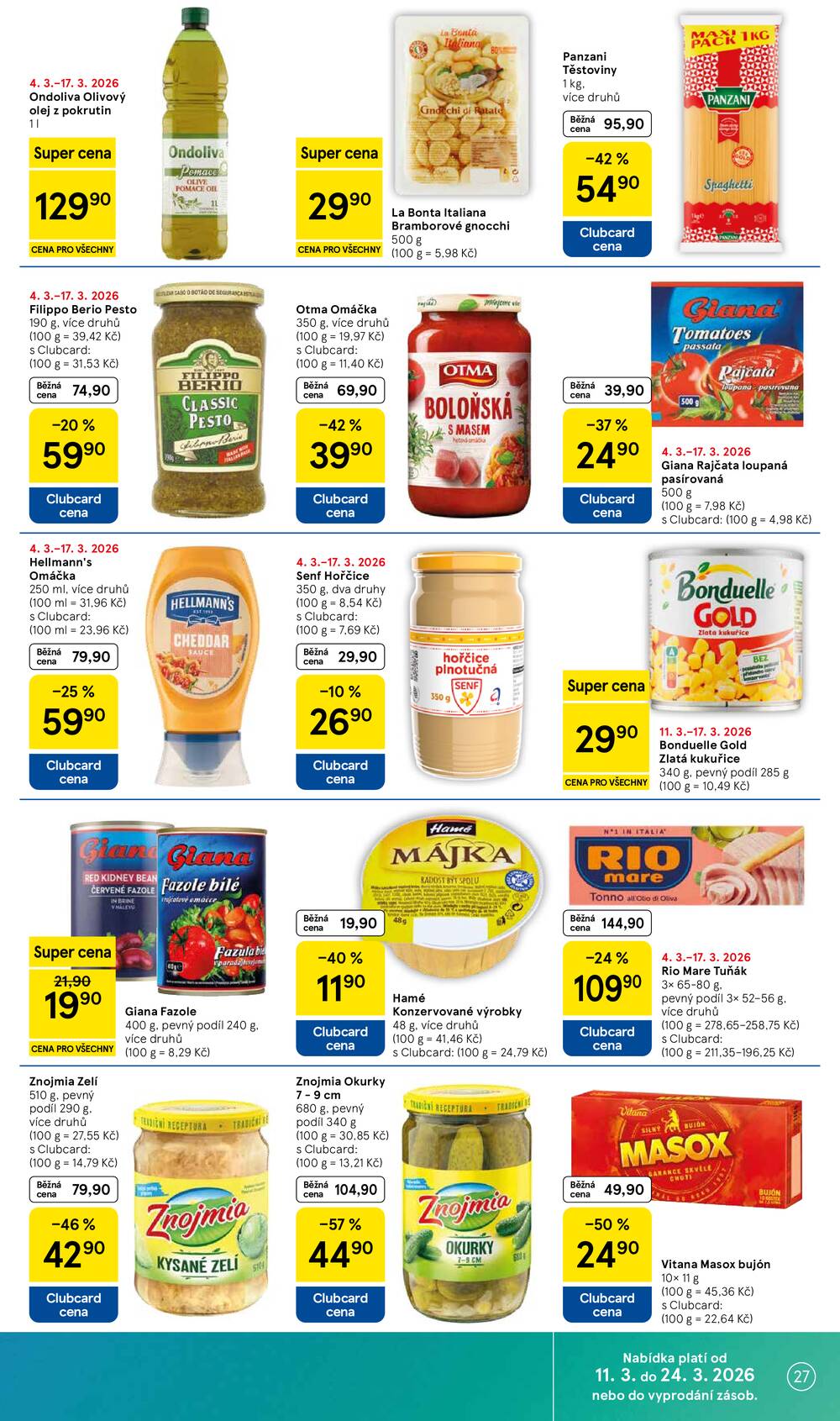 Tesco malé hypermarkety od 11.3. do 17.3.2026