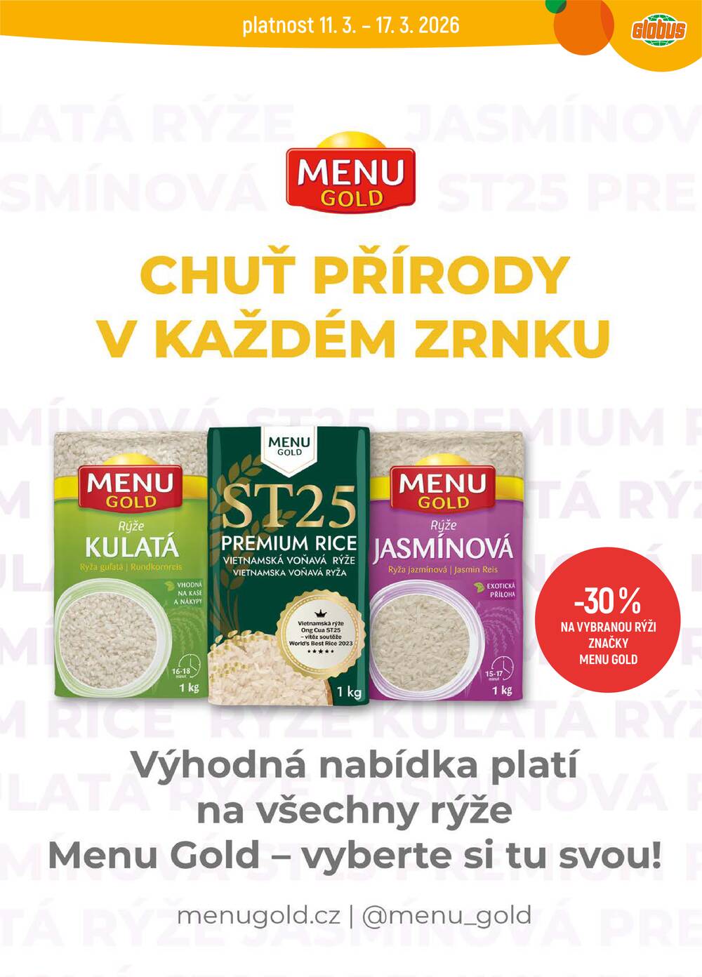 Akční leták Globus 11.3. - 17.3.2026 - Globus Praha - Štěrboholy