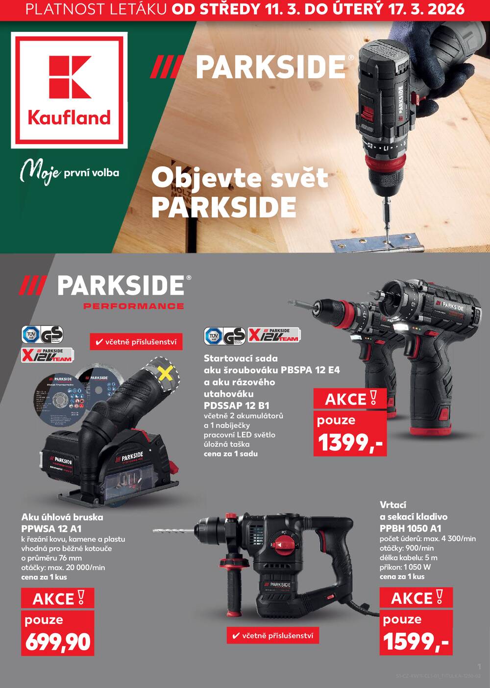 Leták Kaufland - Kaufland Spotřební zboží 11.3. - 22.3. - strana 1