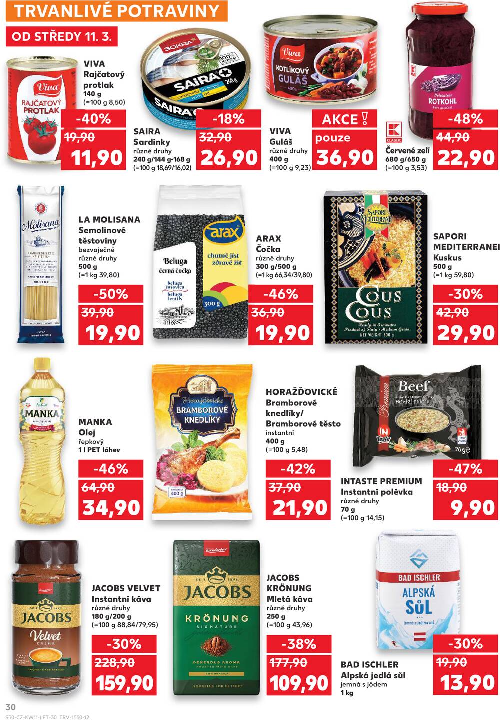Kaufland 11.3. - 17.3. - Kaufland - Praha 3 (Jarov)
