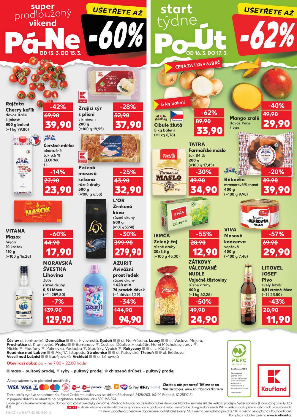 Kaufland 11.3. - 17.3. - Kaufland - Praha - Hloubětín