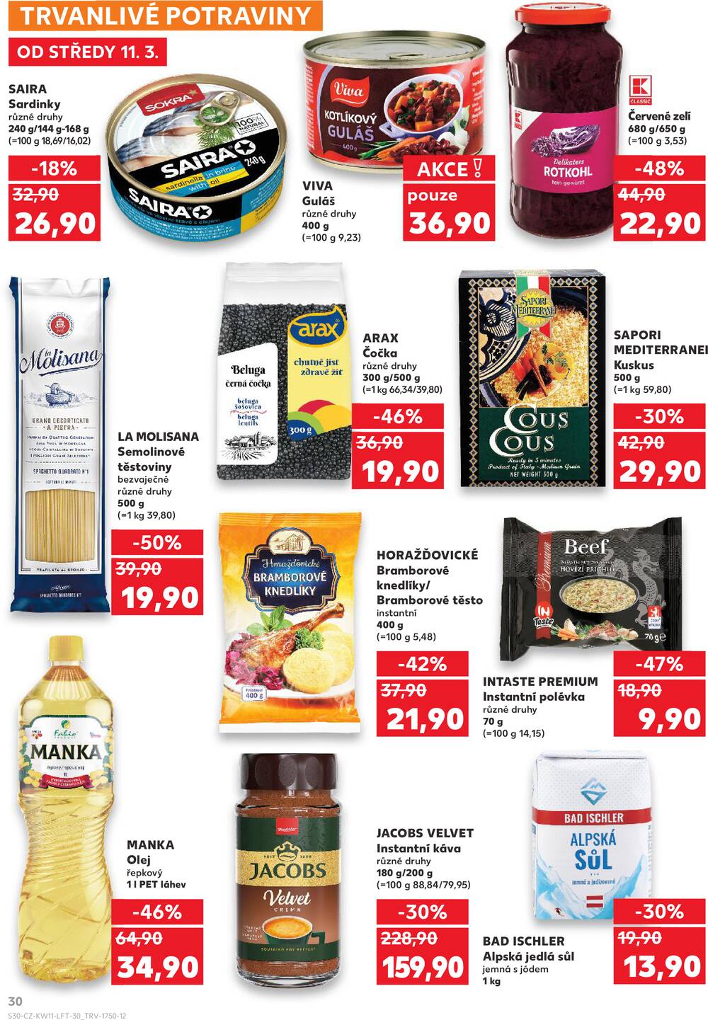Leták Kaufland - Kaufland 11.3. - 17.3. - Kaufland - Náchod - strana 30