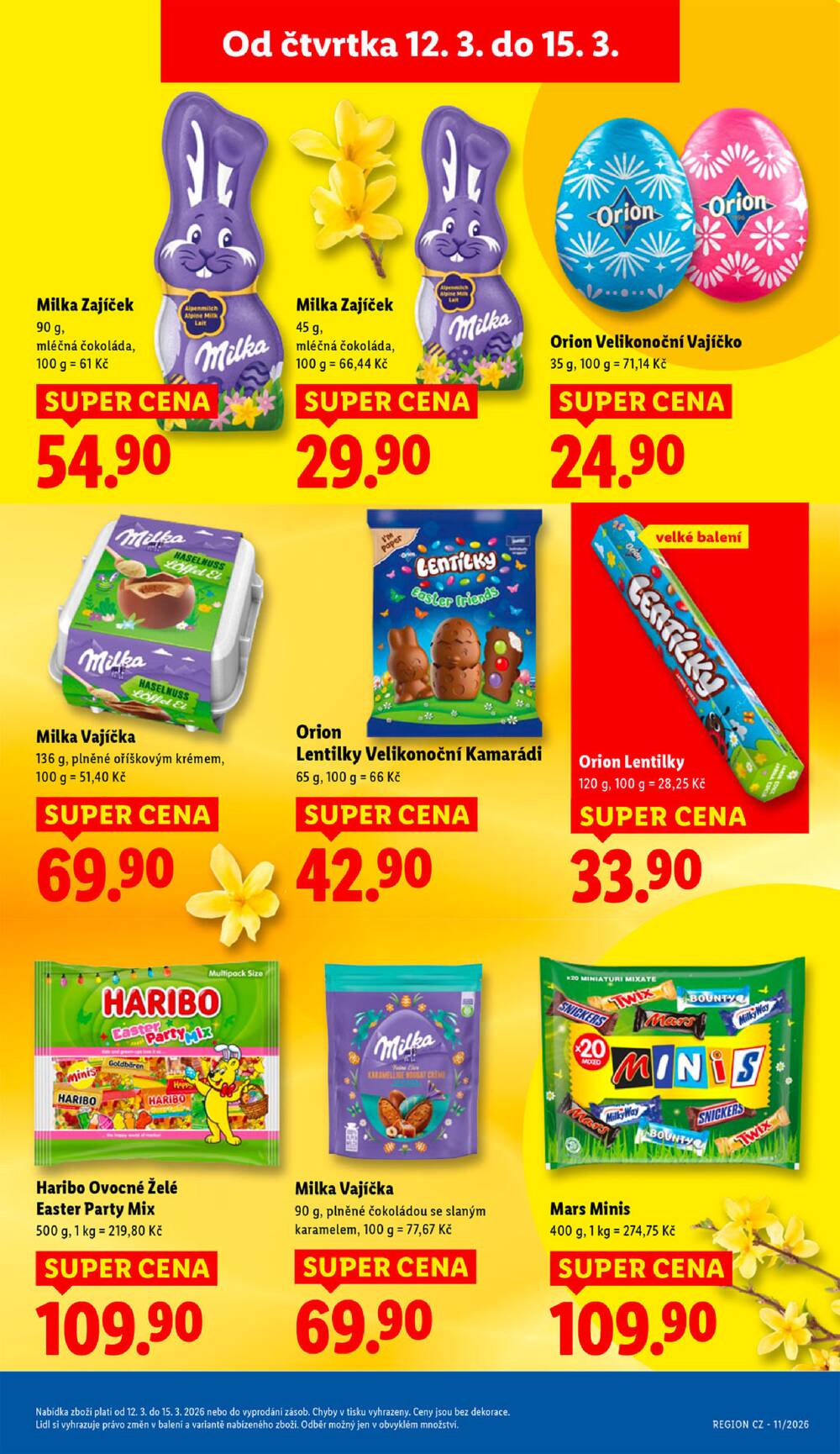 Lidl Čtvrtek od 12.3. do 15.3.2026