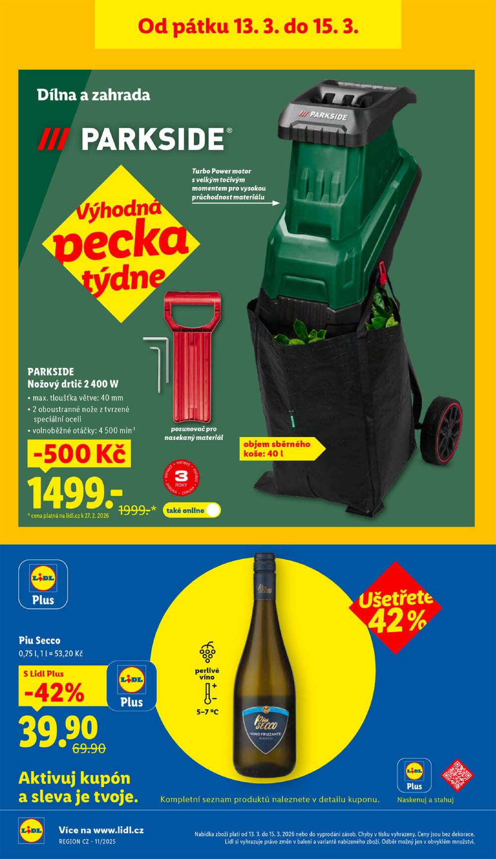 Lidl Čtvrtek od 12.3. do 15.3.2026