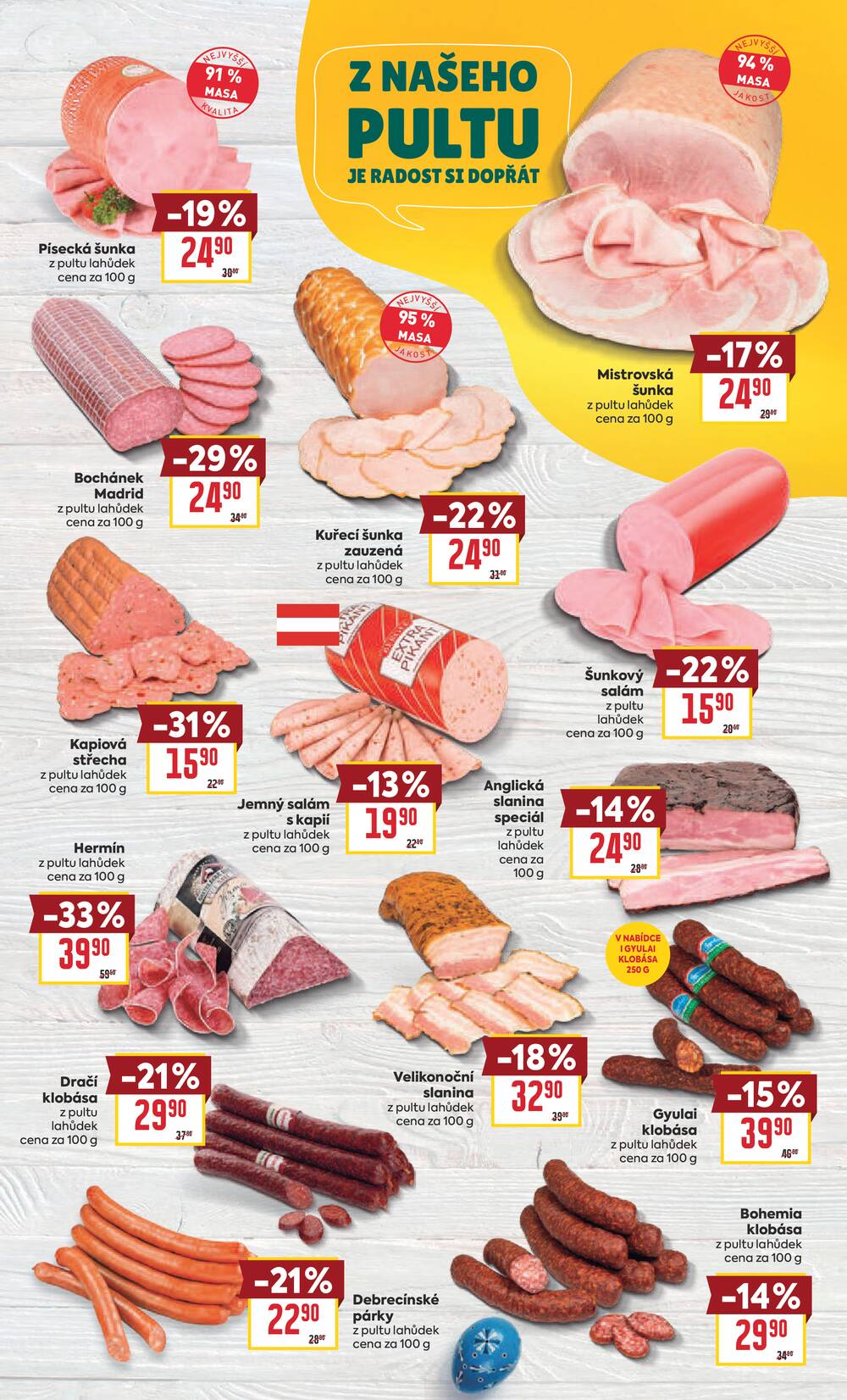 BILLA Velikonoce od 18.3. do 6.4.2026