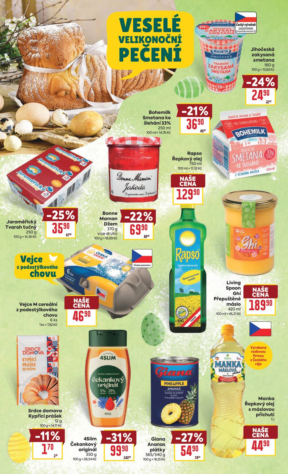 BILLA Velikonoce od 18.3. do 6.4.2026