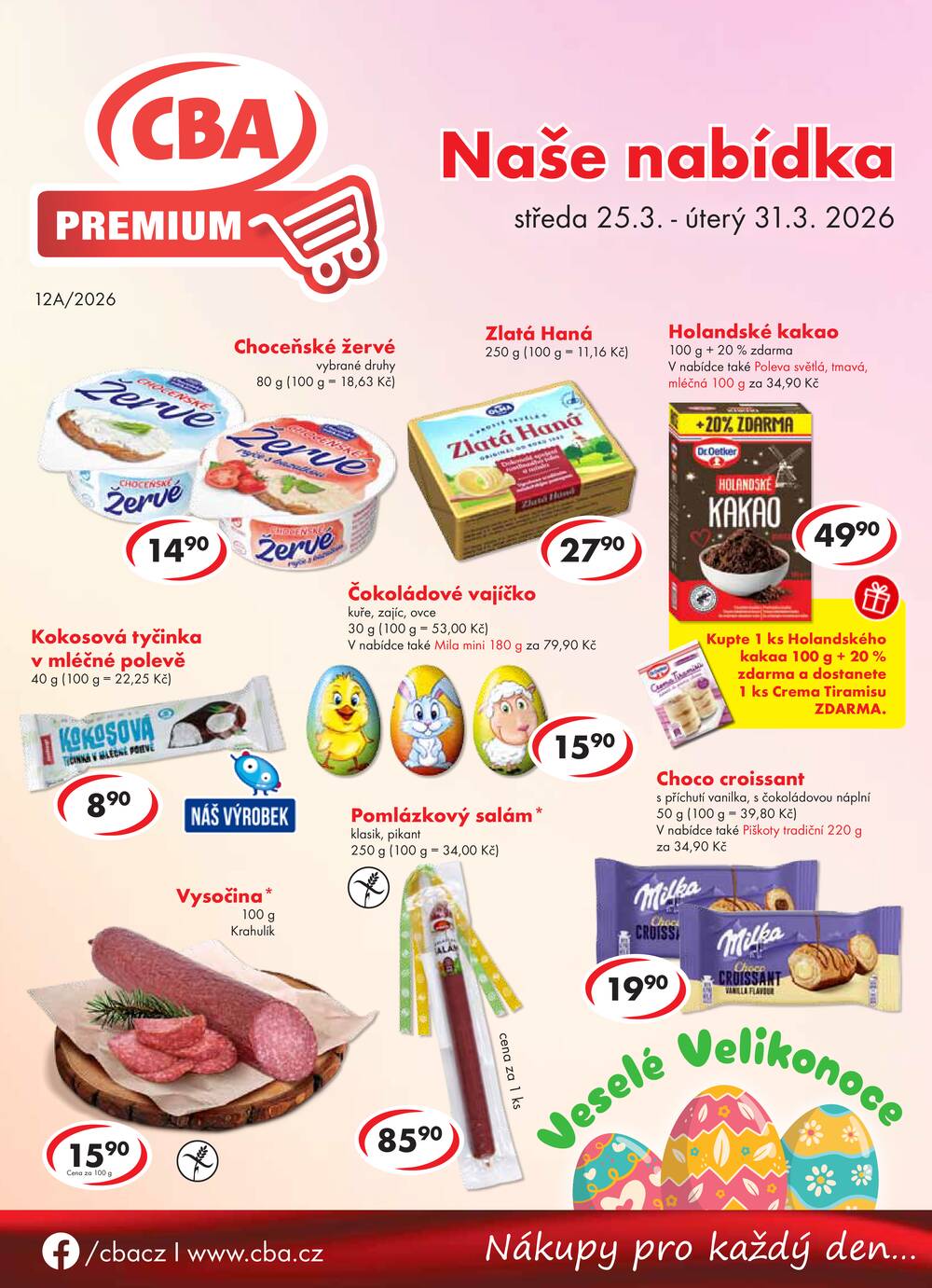 Leták CBA - CBA Premium od 25.3. do 31.3.2026 - strana 1