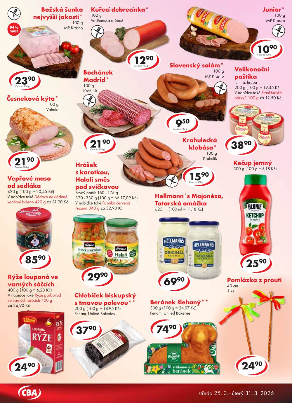 CBA Premium od 25.3. do 31.3.2026