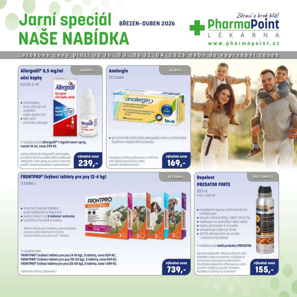 Leták PharmaPoint  - Pharma Point JARO od 16.3. do 12.4.2026 - strana 1