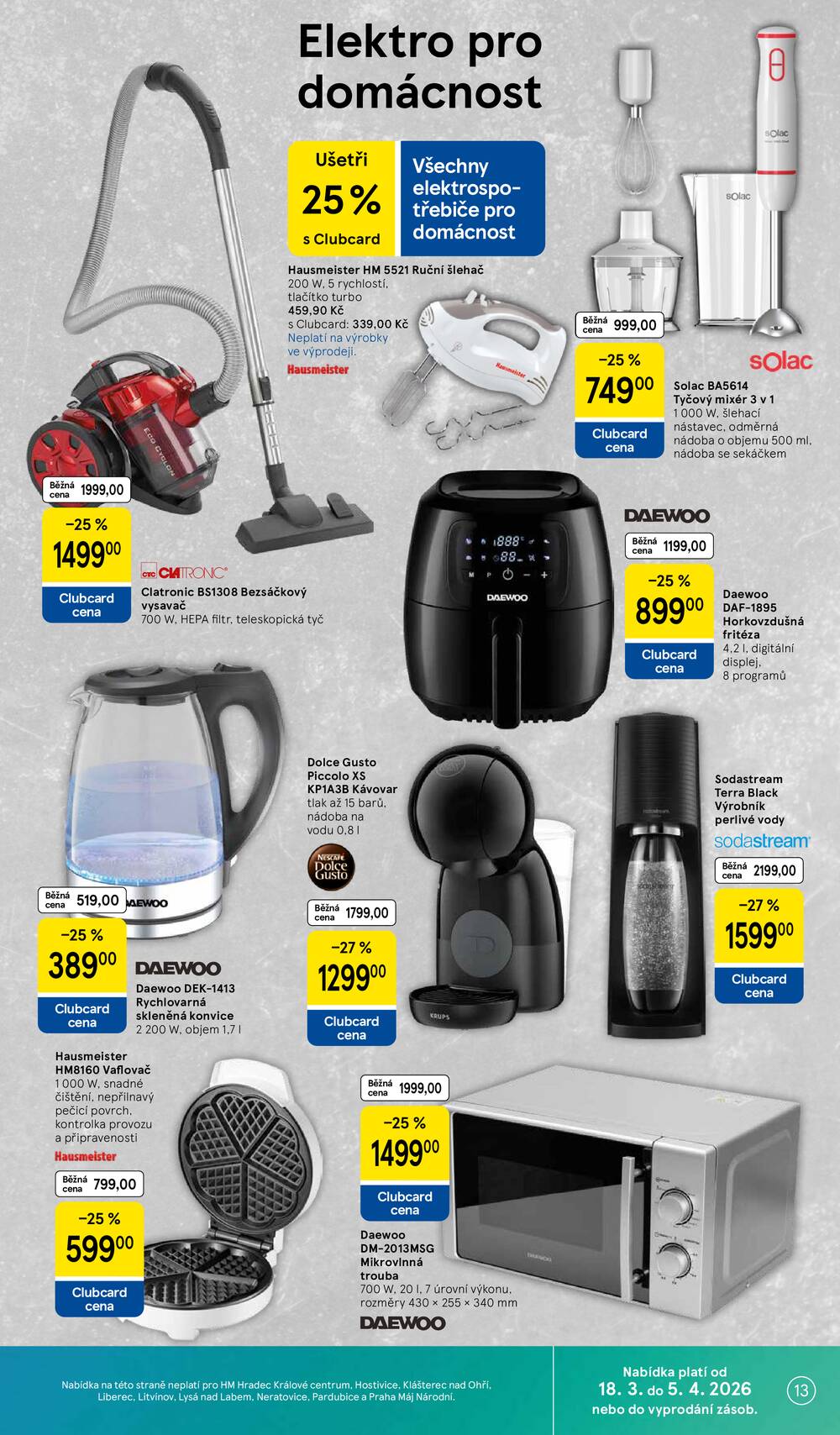 Tesco malé hypermarkety od 18.3. do 24.3.2026