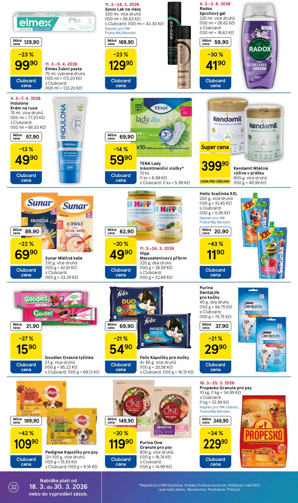 Tesco malé hypermarkety od 18.3. do 24.3.2026