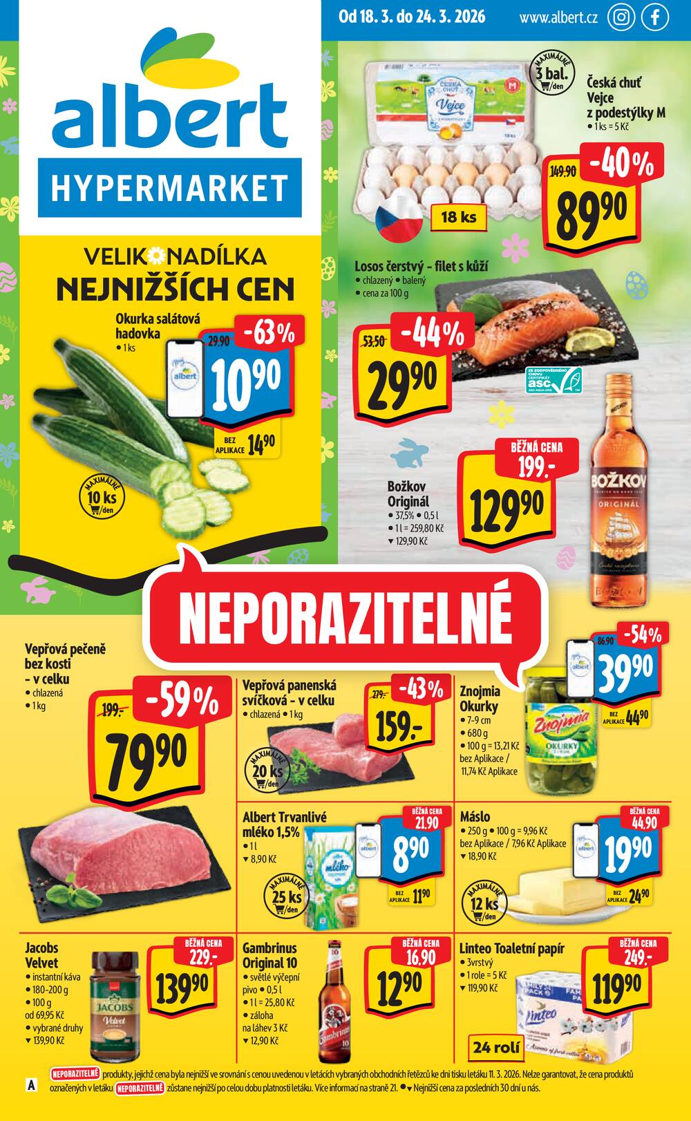 Leták Albert - Albert Hypermarket Jihomoravský od 18.3. do 24.3.2026 - strana 1 Leták Albert - Albert Hypermarket Jihomoravský od 18.3. do 24.3.2026 - strana 1