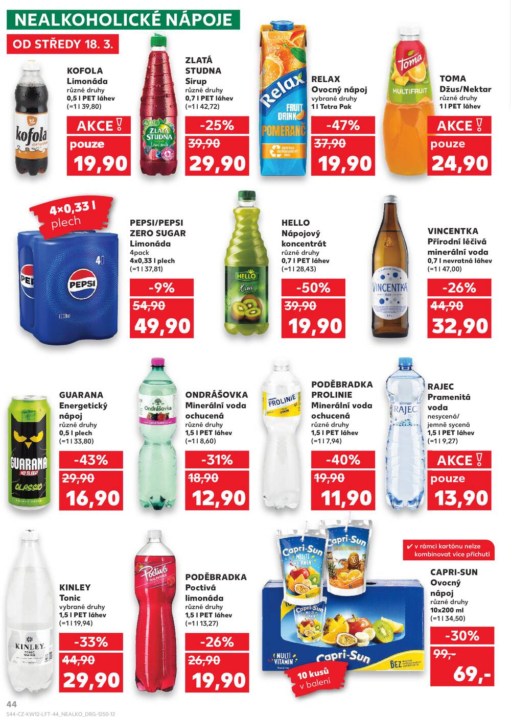 Leták Kaufland - Kaufland 18.3. - 24.3. - Kaufland - Jeseník 1 - strana 44
