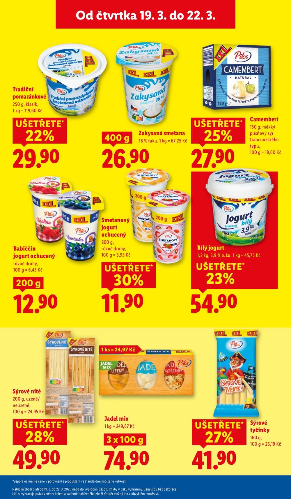 Lidl Čtvrtek od 19.3. do 22.3.2026