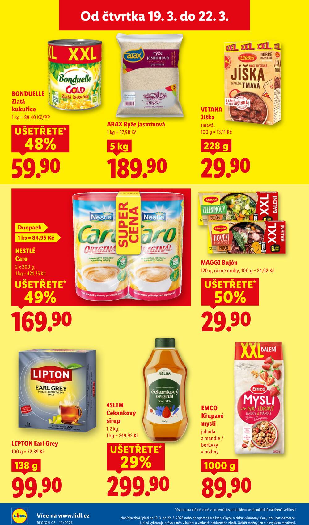 Lidl Čtvrtek od 19.3. do 22.3.2026