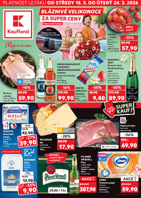 Leták Kaufland 18.3. - 24.3. - Kaufland - Plzeň - Košutka
