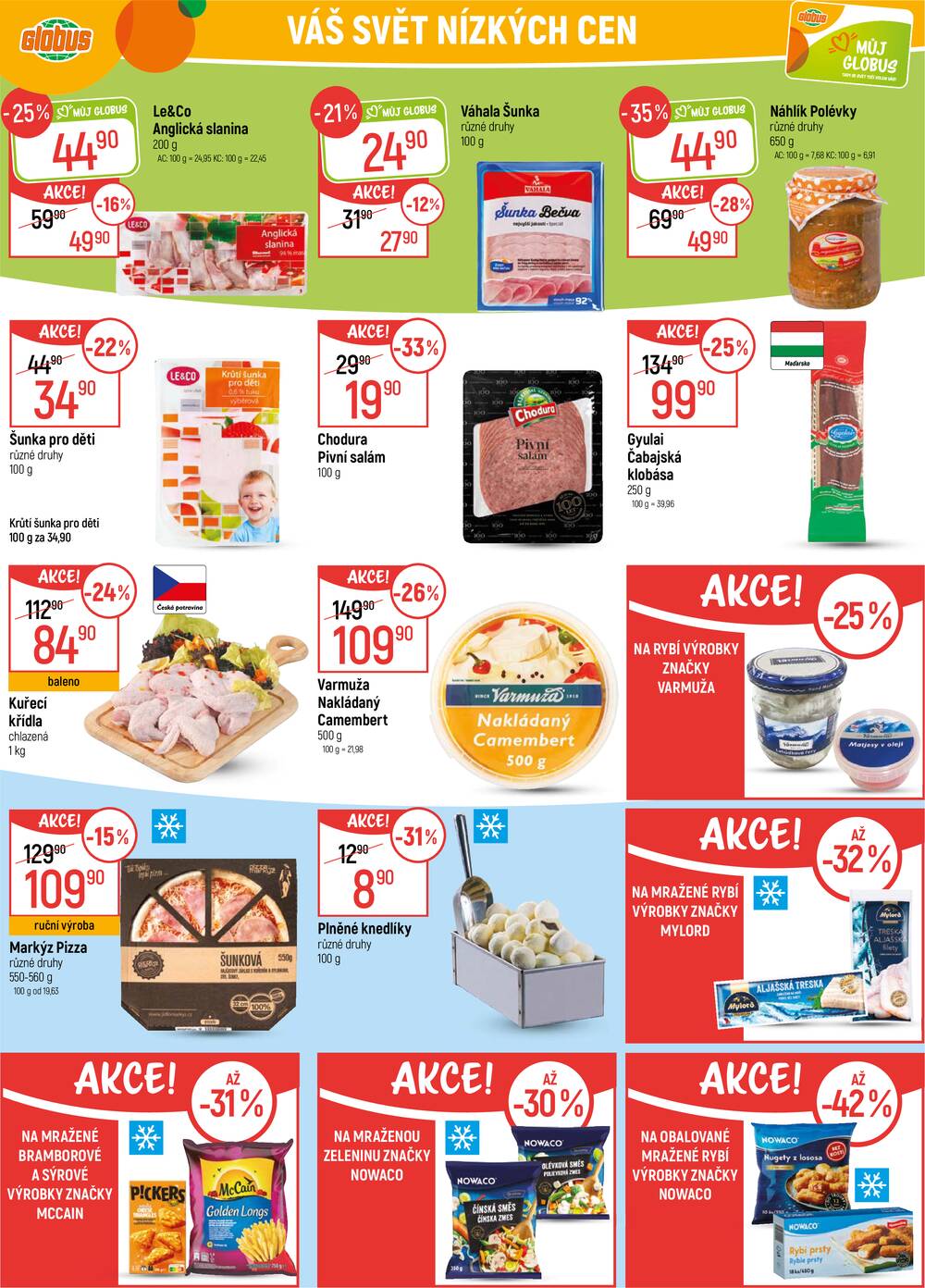 Akční leták Globus 18.3. - 24.3.2026 - Globus Praha - Čakovice