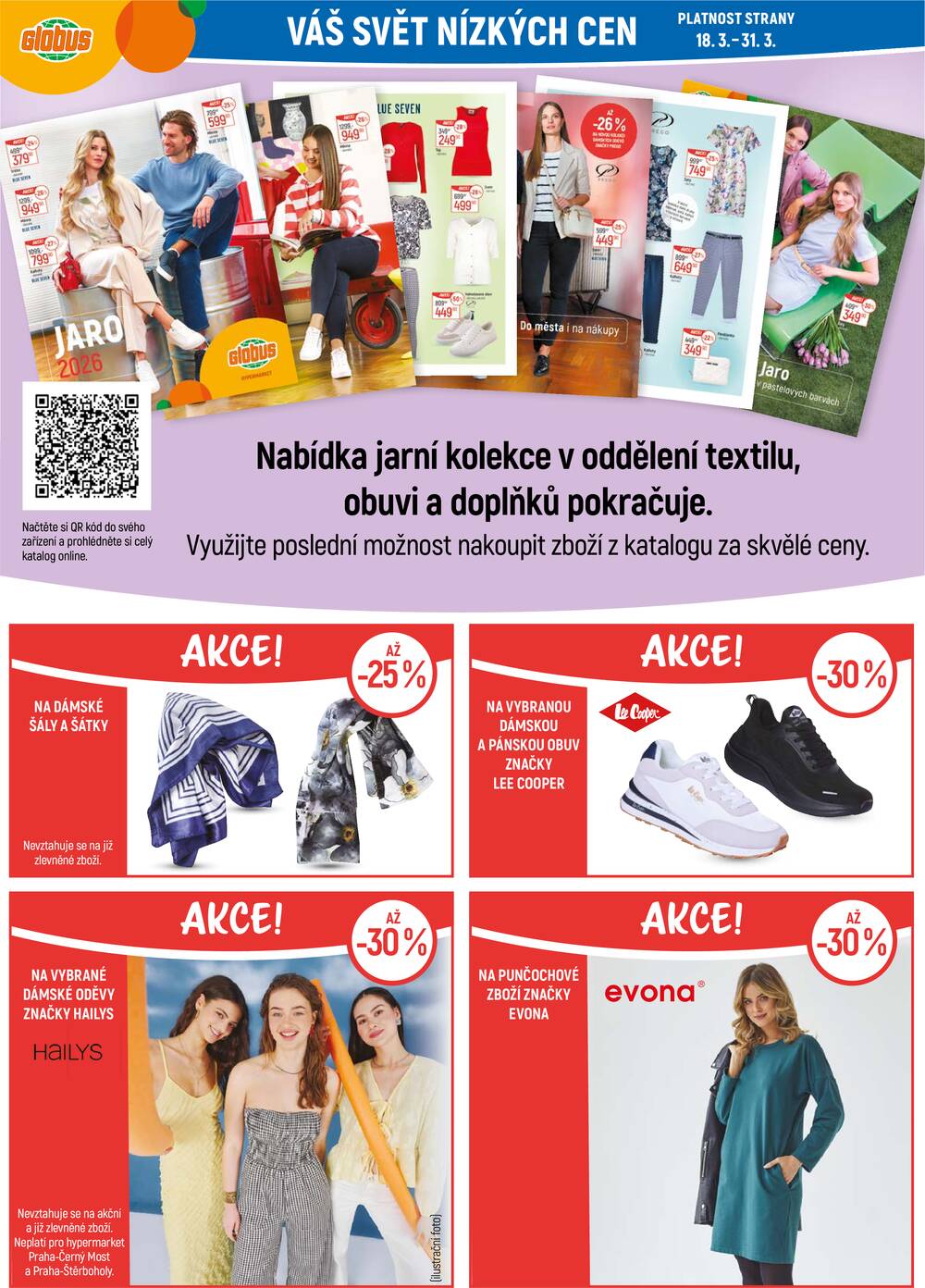 Akční leták Globus 18.3. - 24.3.2026 - Globus Praha - Čakovice