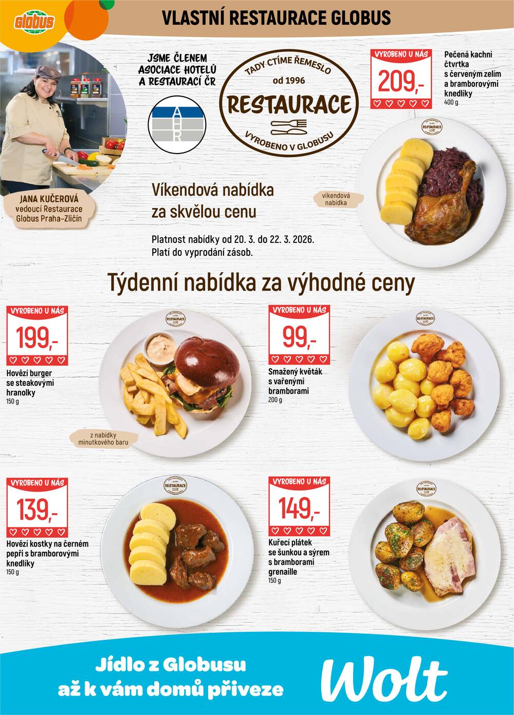 Akční leták Globus 18.3. - 24.3.2026 - Globus Praha - Zličín