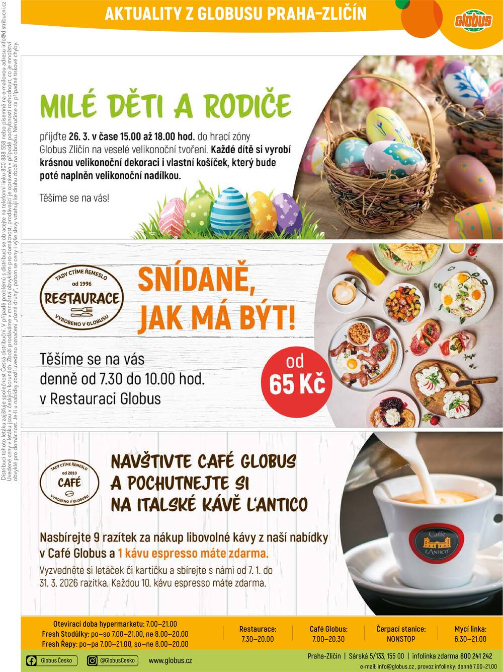 Akční leták Globus 18.3. - 24.3.2026 - Globus Praha - Zličín