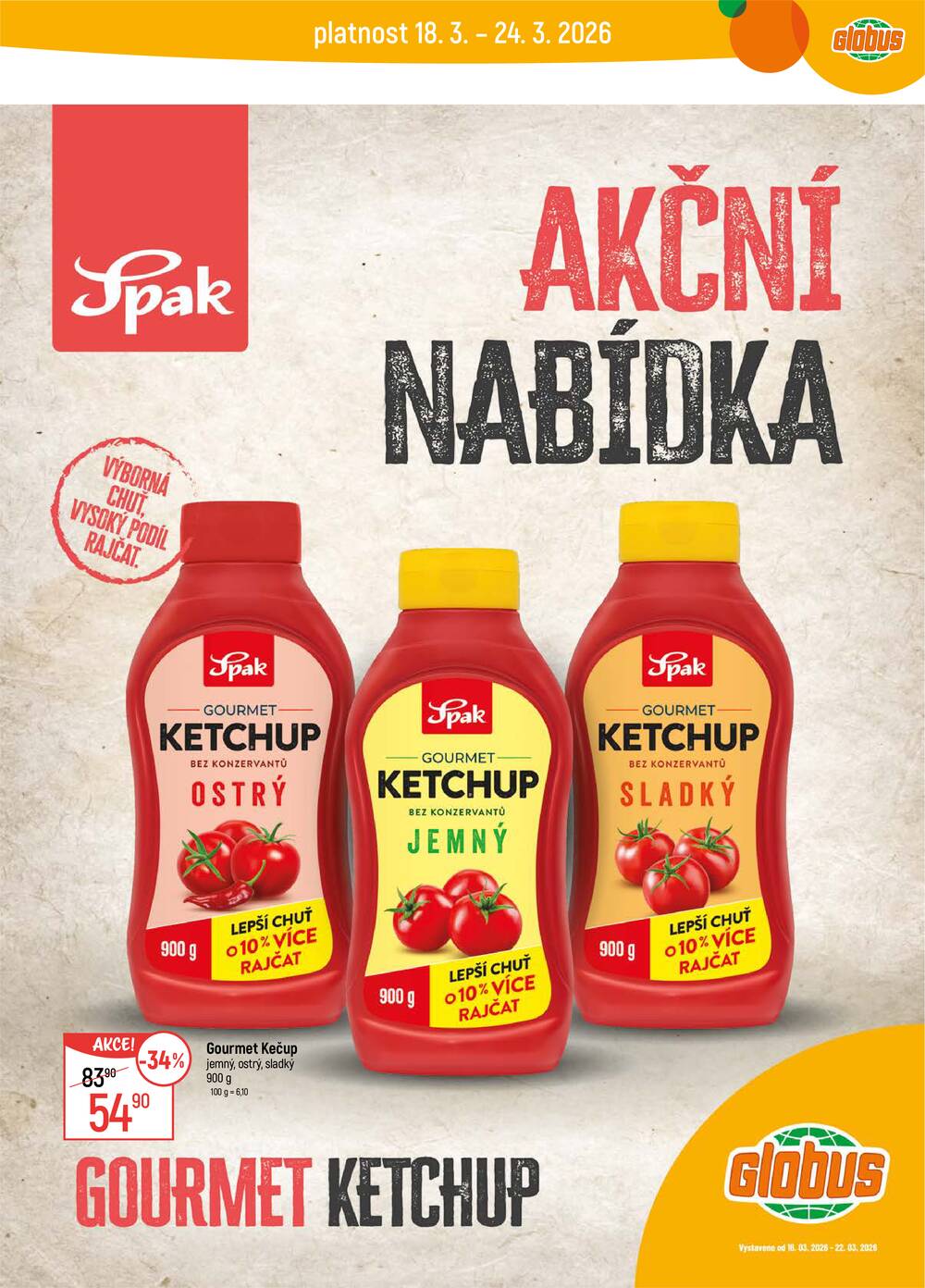 Akční leták Globus 18.3. - 24.3.2026 - Globus České Budějovice