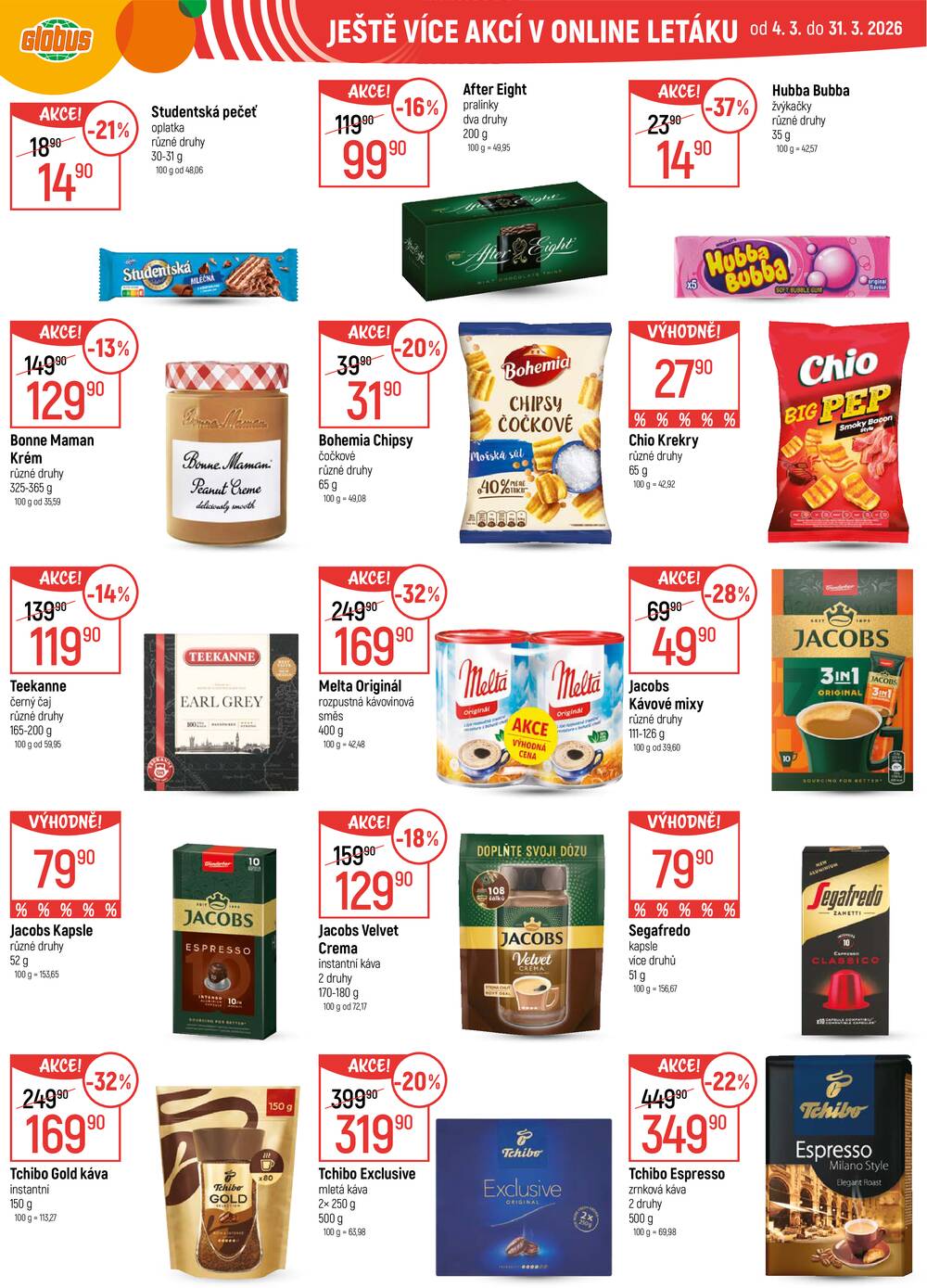 Akční leták Globus 18.3. - 24.3.2026 - Globus České Budějovice