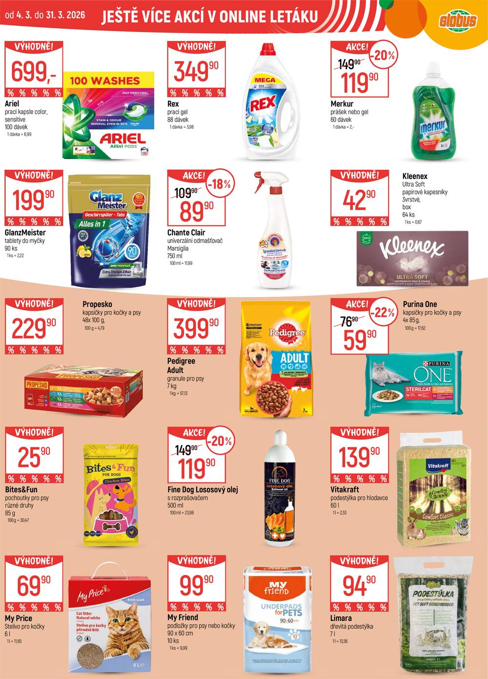 Leták Globus - Akční leták Globus 18.3. - 24.3.2026 - Globus Ostrava - strana 42