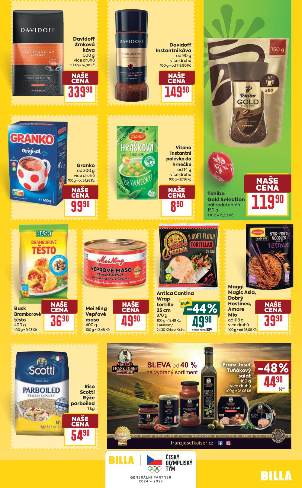 BILLA od 18.3. do 24.3.2026