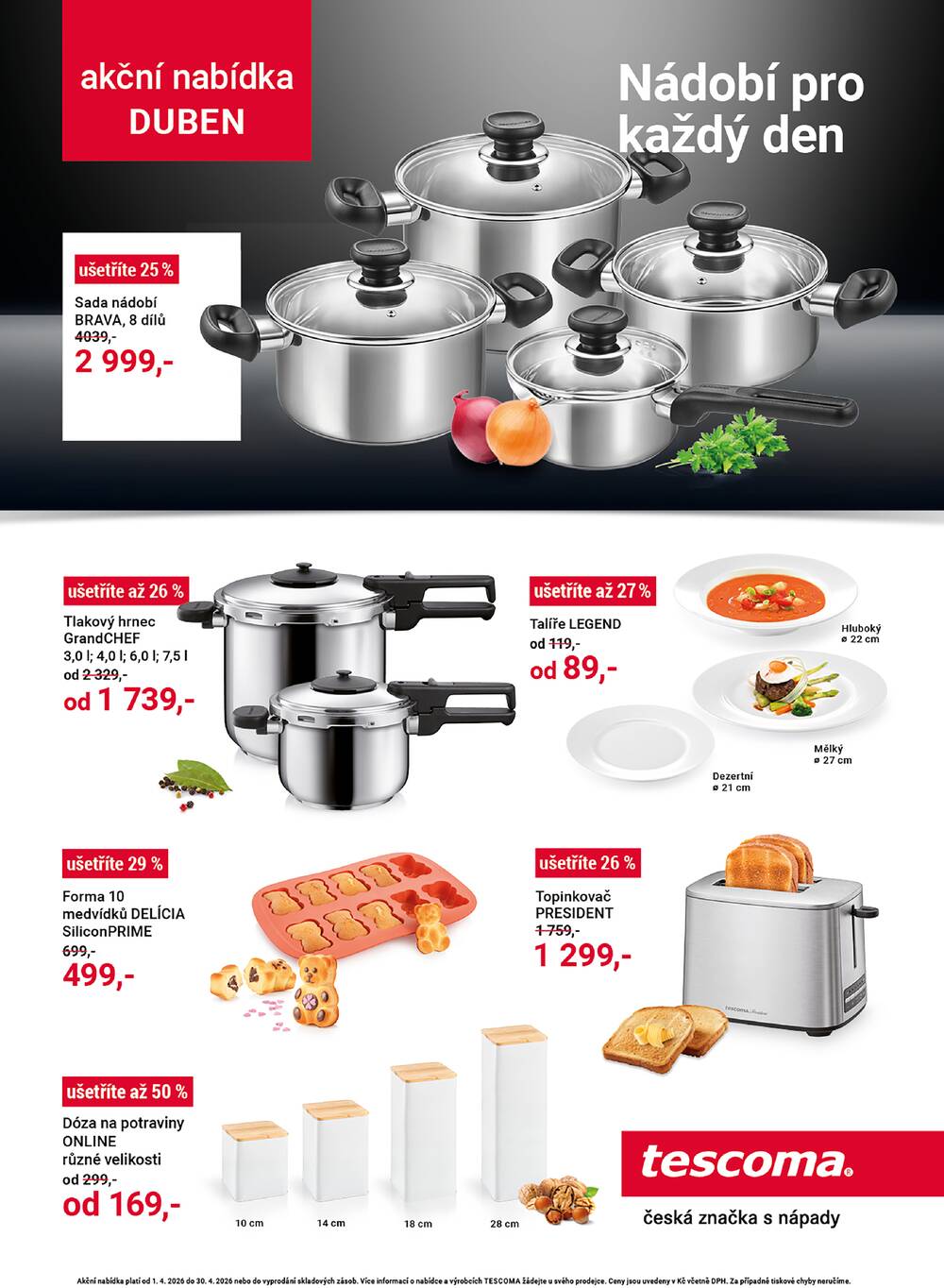 Leták Tescoma - Tescoma  od 1.4. do 30.4.2026 - strana 1