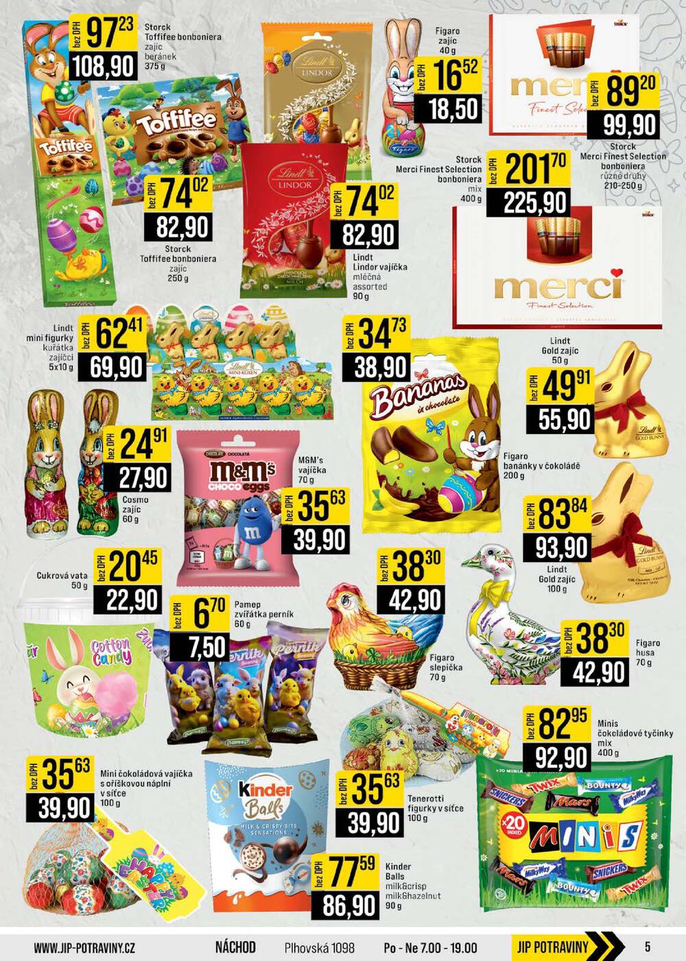 JIP Cash & Carry České Budějovice, Most, Náchod, Polička, Sušice a Svoboda nad Úpou od 18.3. do 24.3.2026