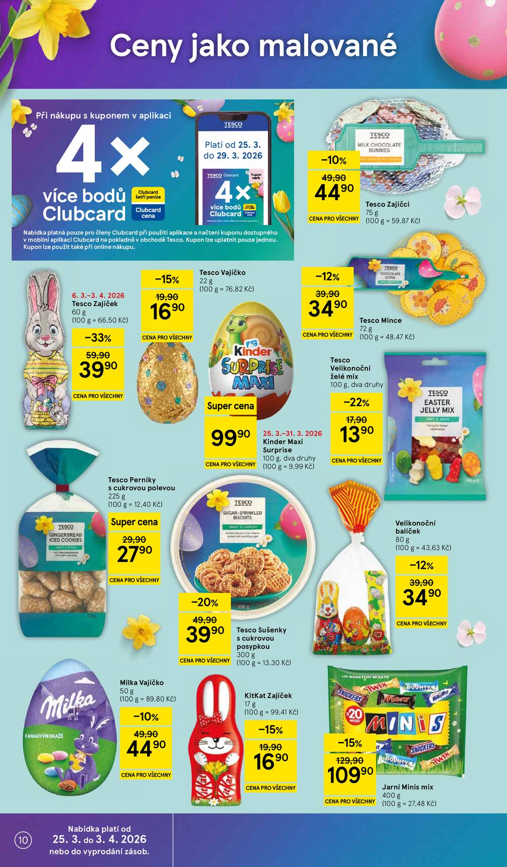 Tesco supermarkety od 25.3. do 30.3.2026