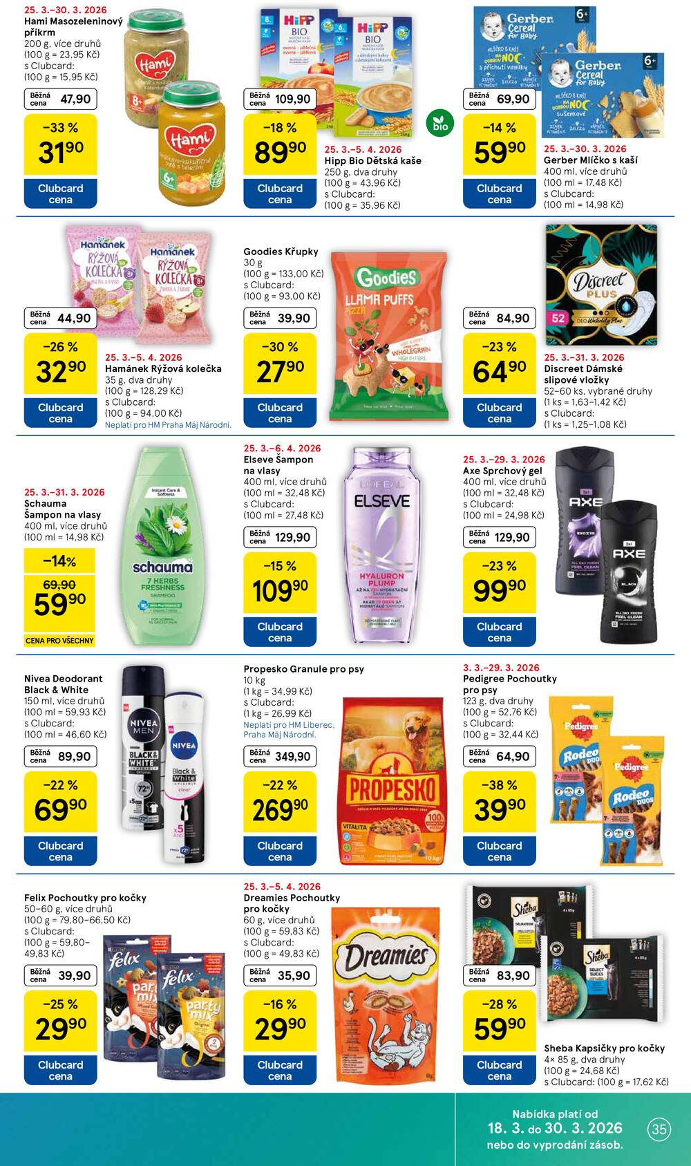 Tesco malé hypermarkety od 25.3. do 30.3.2026