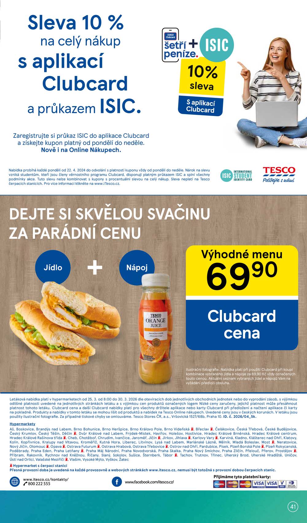 Tesco malé hypermarkety od 25.3. do 30.3.2026