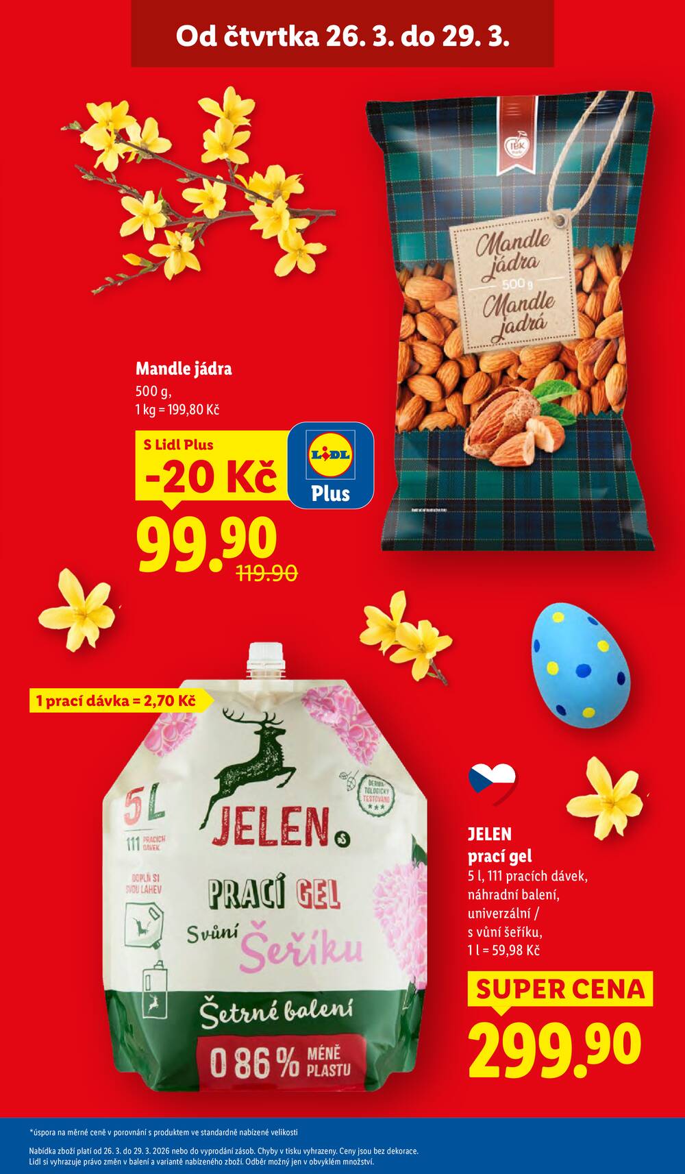 Lidl Čtvrtek od 26.3. do 29.3.2026