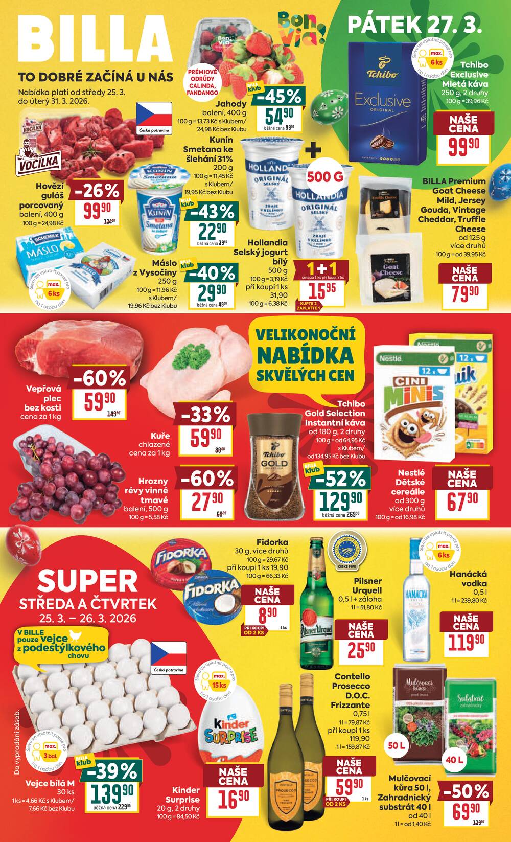 BILLA od 25.3. do 31.3.2026