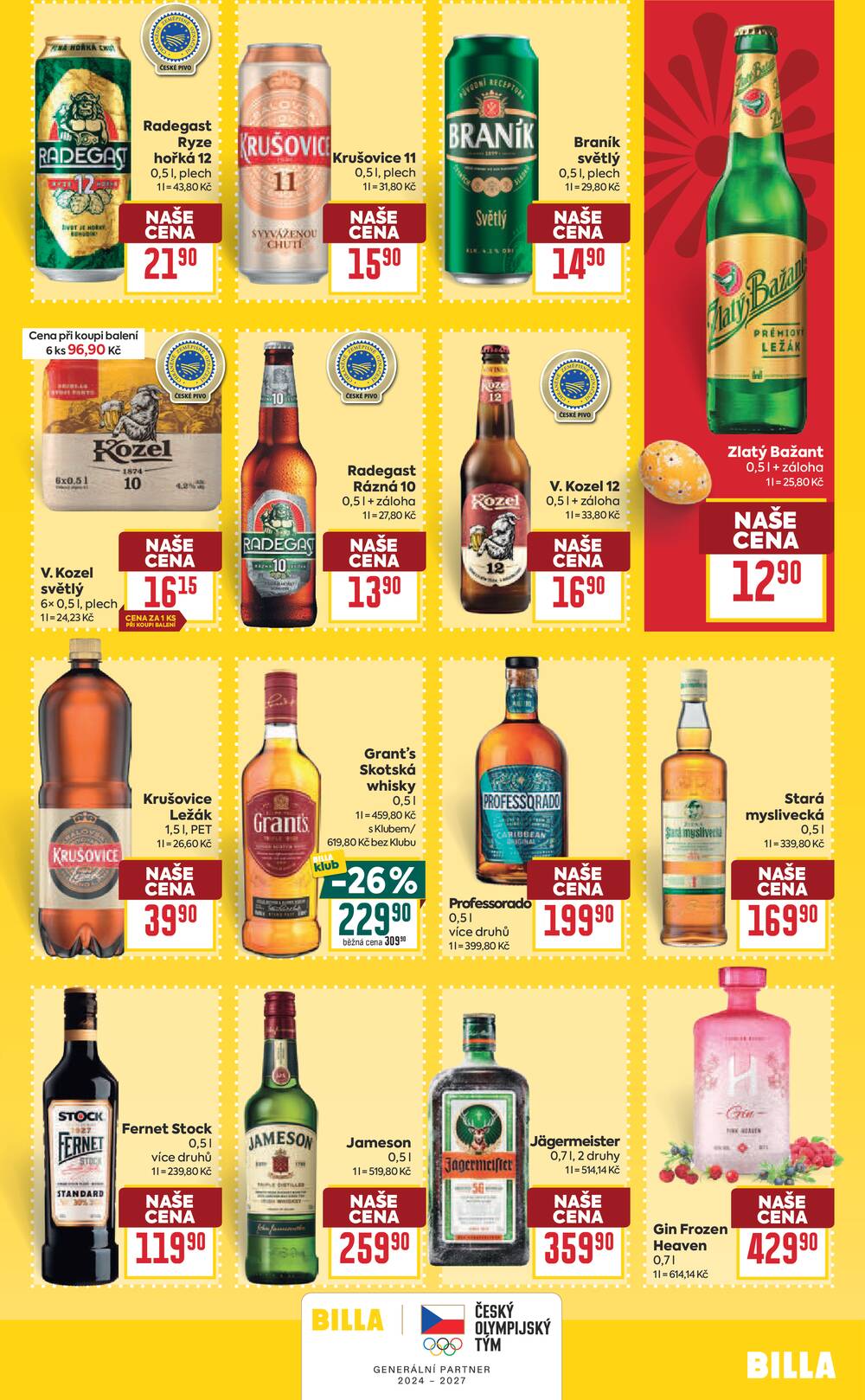 BILLA od 25.3. do 31.3.2026