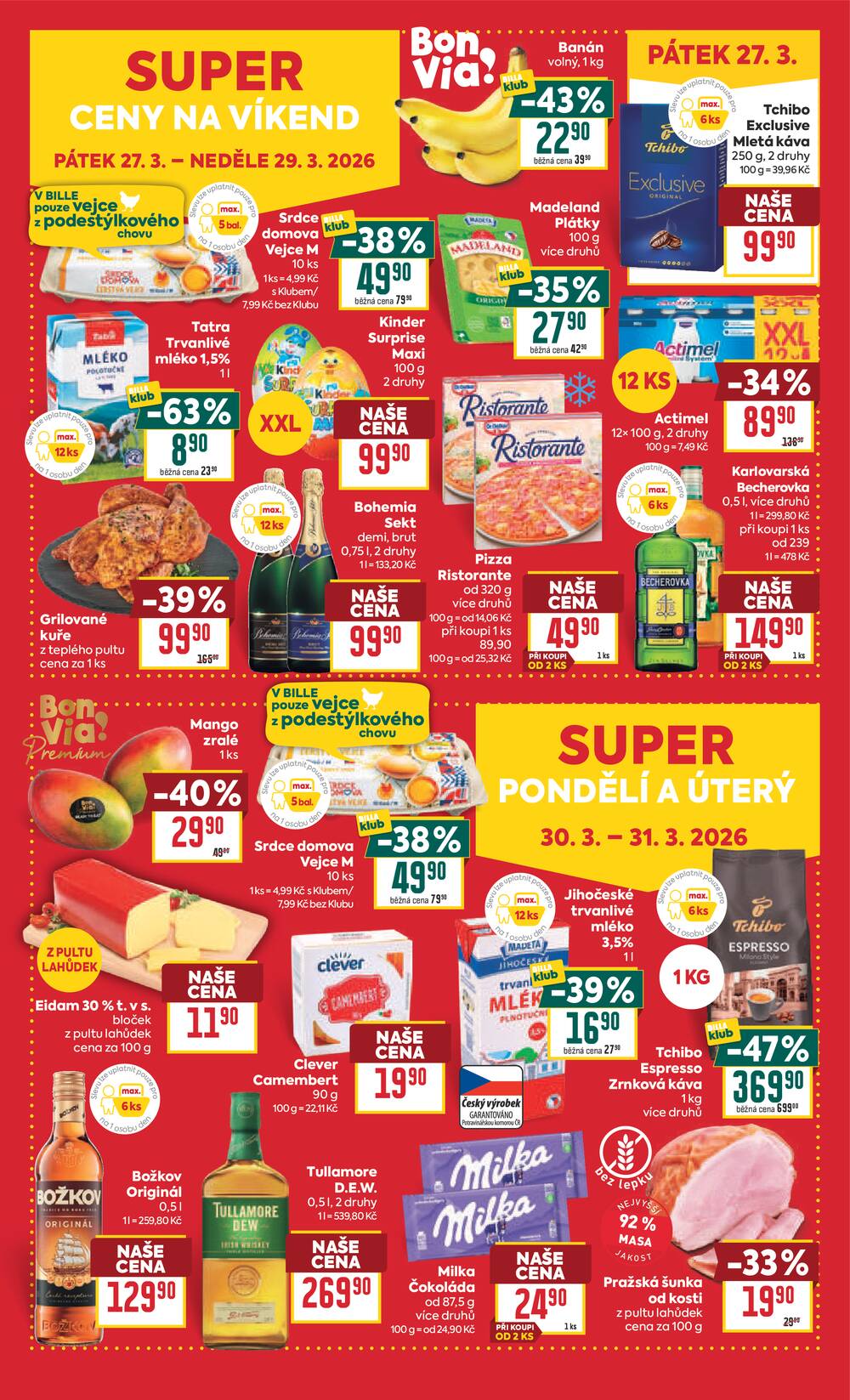 BILLA malý leták od 25.3. do 31.3.2026