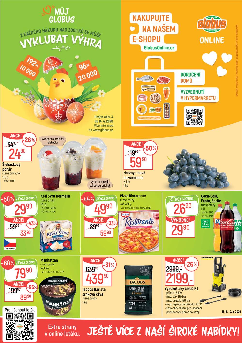 Akční leták Globus 25.3. - 31.3.2026 - Globus Praha - Zličín