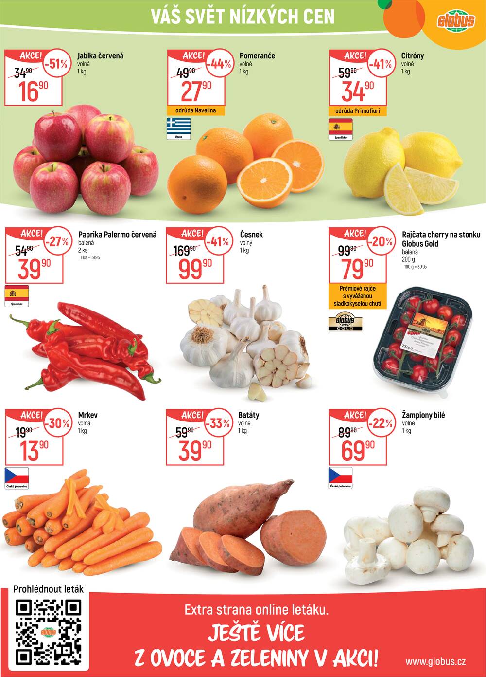Akční leták Globus 25.3. - 31.3.2026 - Globus Praha - Zličín