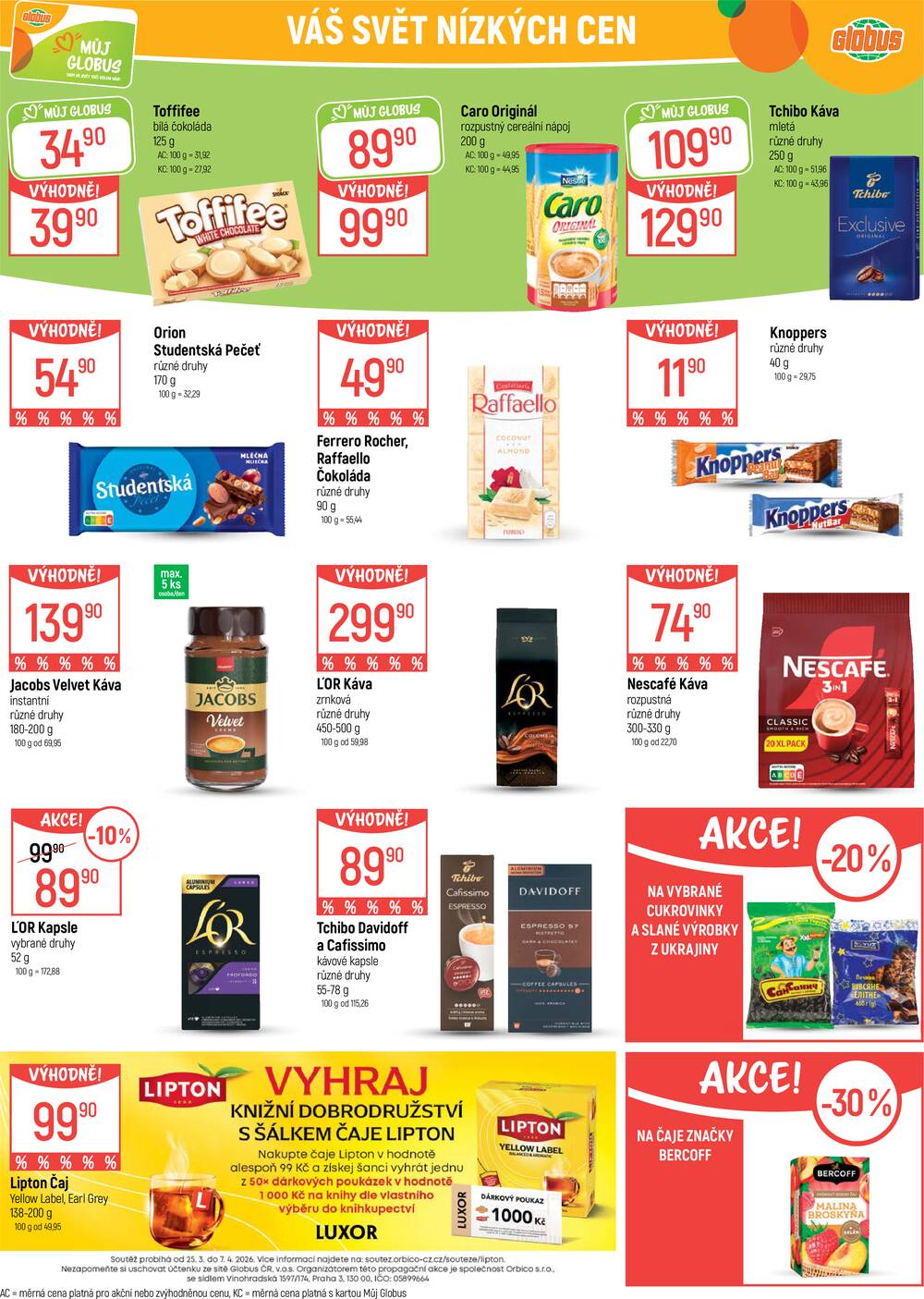 Akční leták Globus 25.3. - 31.3.2026 - Globus Ostrava