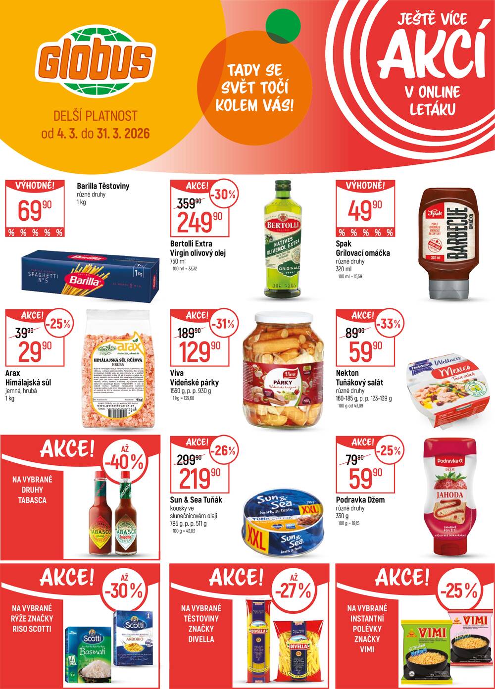 Akční leták Globus 25.3. - 31.3.2026 - Globus Chotíkov u Plzně