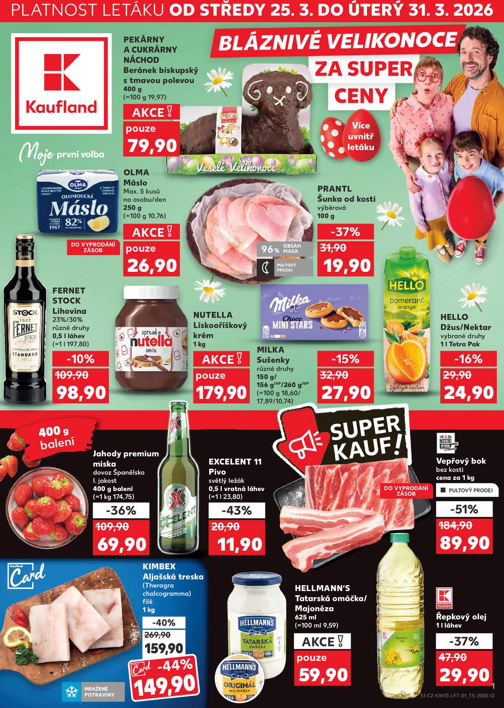 Leták Kaufland - Kaufland 25.3. - 31.3. - Kaufland - Orlová - strana 1