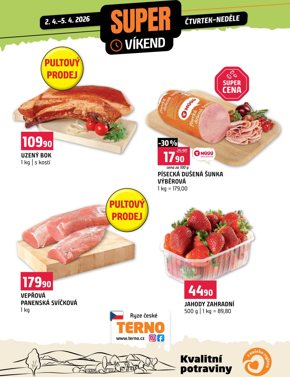 Terno Víkendová akce od 2.4. do 5.4.2026