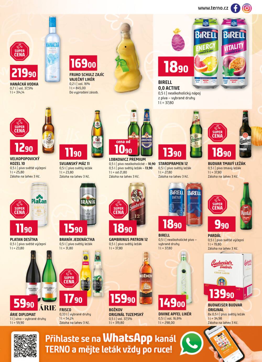 Leták Terno - Terno České Budějovice, Třeboň, Trhové sviny, Bechyně, Týn nad Vltavou od 1.4. do 7.4.2026 - strana 13